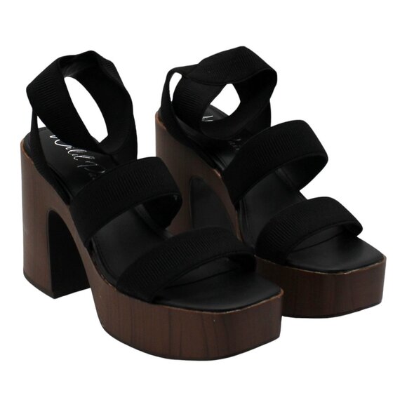 Scarlitt Womens Faux Leather Ankle Strap Sandals - Picture 2 of 8
